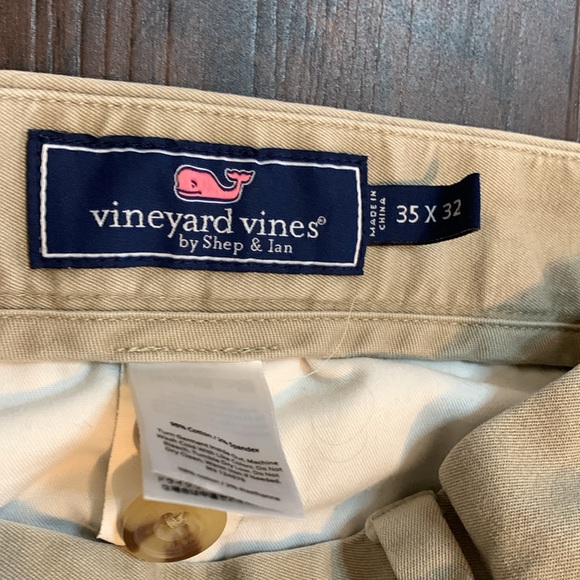VINEYARD VINES BREAKER PANT 35 x 32 TAN COTTON KHAKIS - Picture 2 of 10